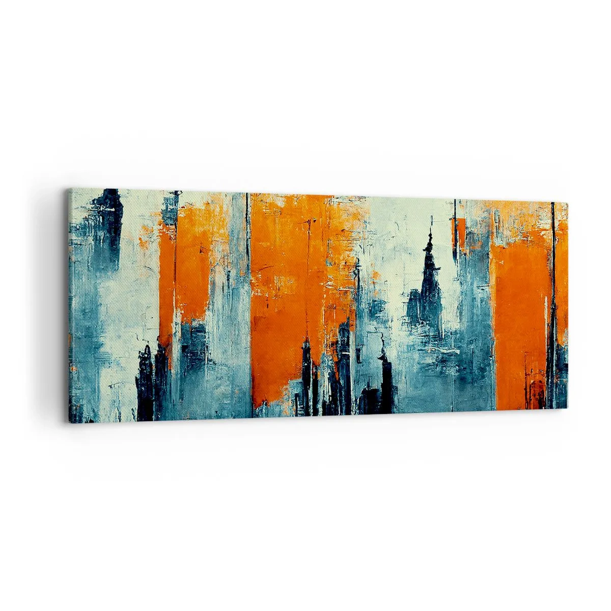 Cuadro sobre lienzo - Impresión de Imagen - Paisaje moderno - 100x40 cm