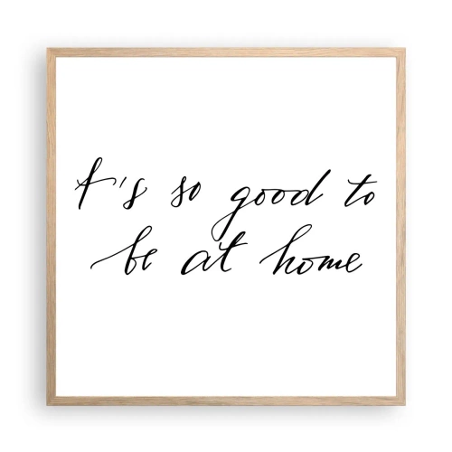 Póster en marco roble claro - Toda la verdad - 60x60 cm