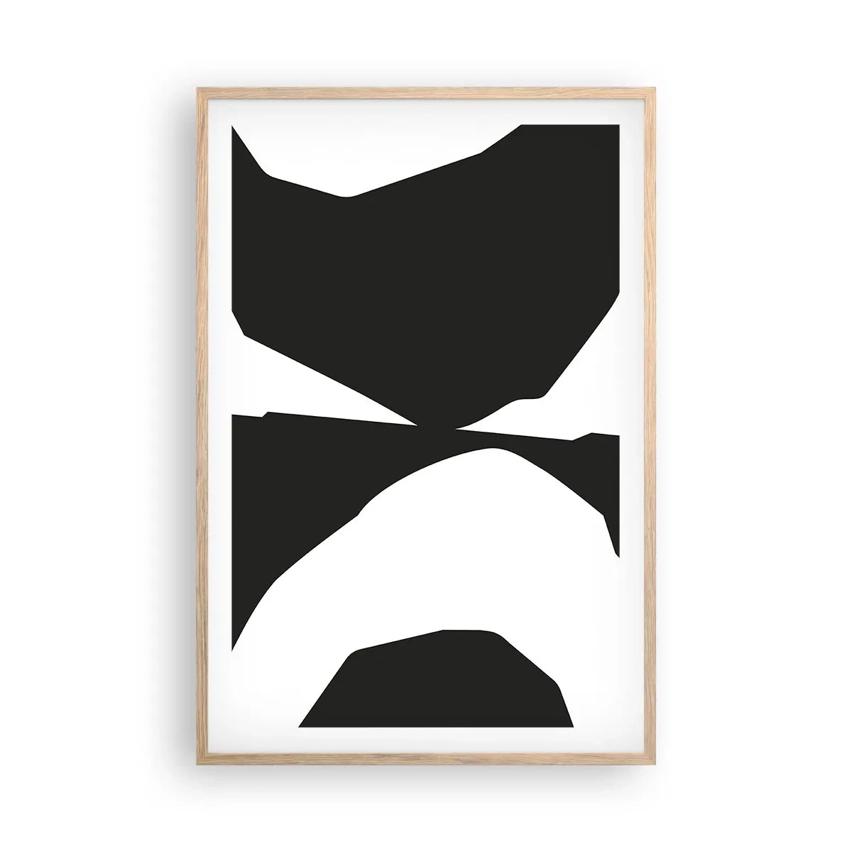 Póster en marco roble claro - Positivo-negativo - 61x91 cm