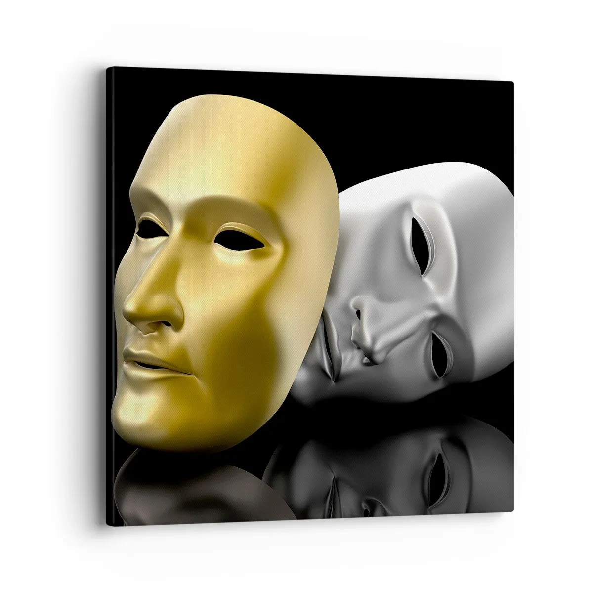 Cuadro sobre lienzo - Impresión de Imagen - La vida es un teatro - 40x40 cm