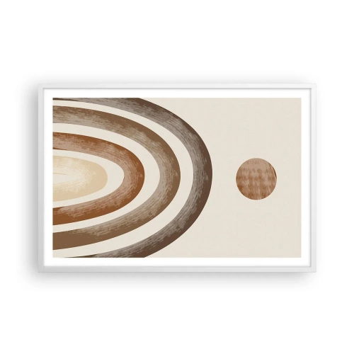 Póster en marco blanco - En otro mundo - 91x61 cm