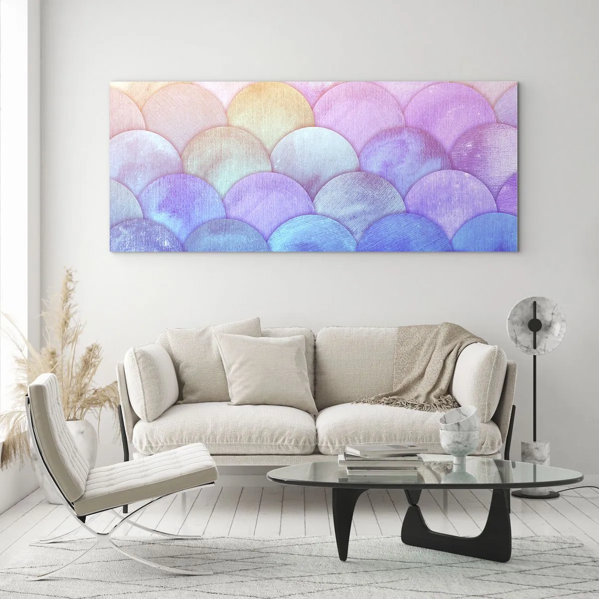 Cuadro sobre vidrio - Impresiones sobre Vidrio - Concha de perla - 90x30 cm