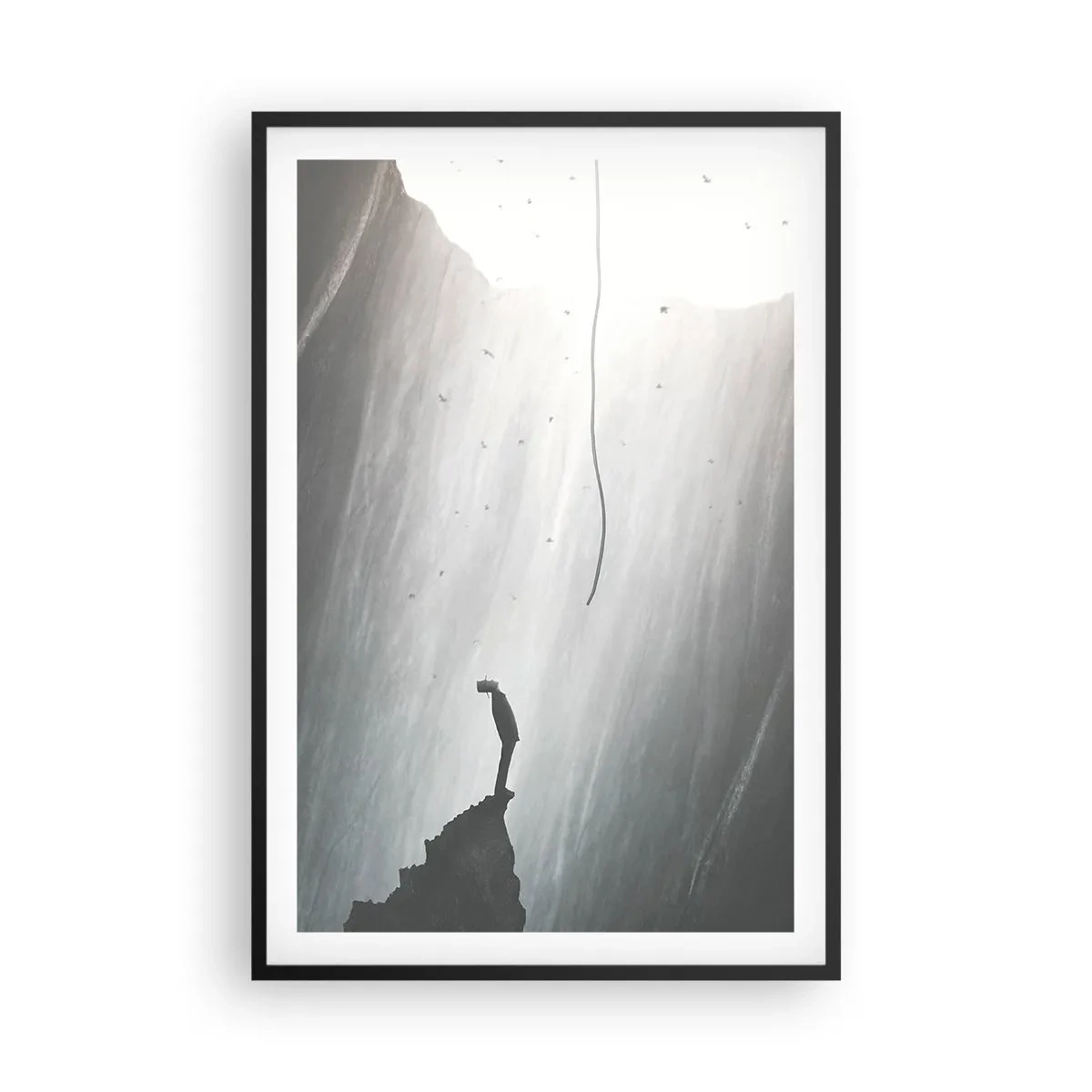 Póster en marco negro - Siempre hay una salida - 61x91 cm