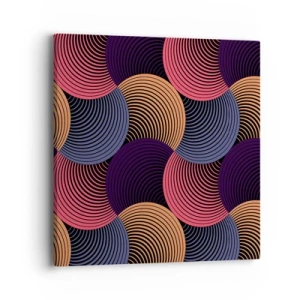 Cuadro sobre lienzo - Impresión de Imagen - En un ritmo circular - 40x40 cm