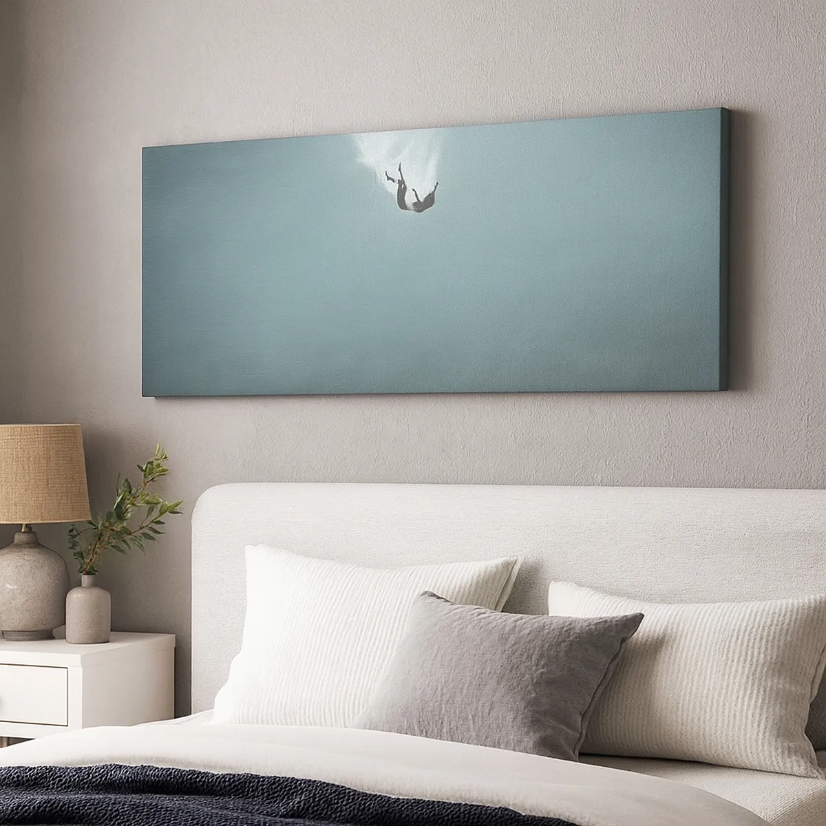 Cuadro sobre lienzo - Impresión de Imagen - En el abrazo del océano - 30x30 cm