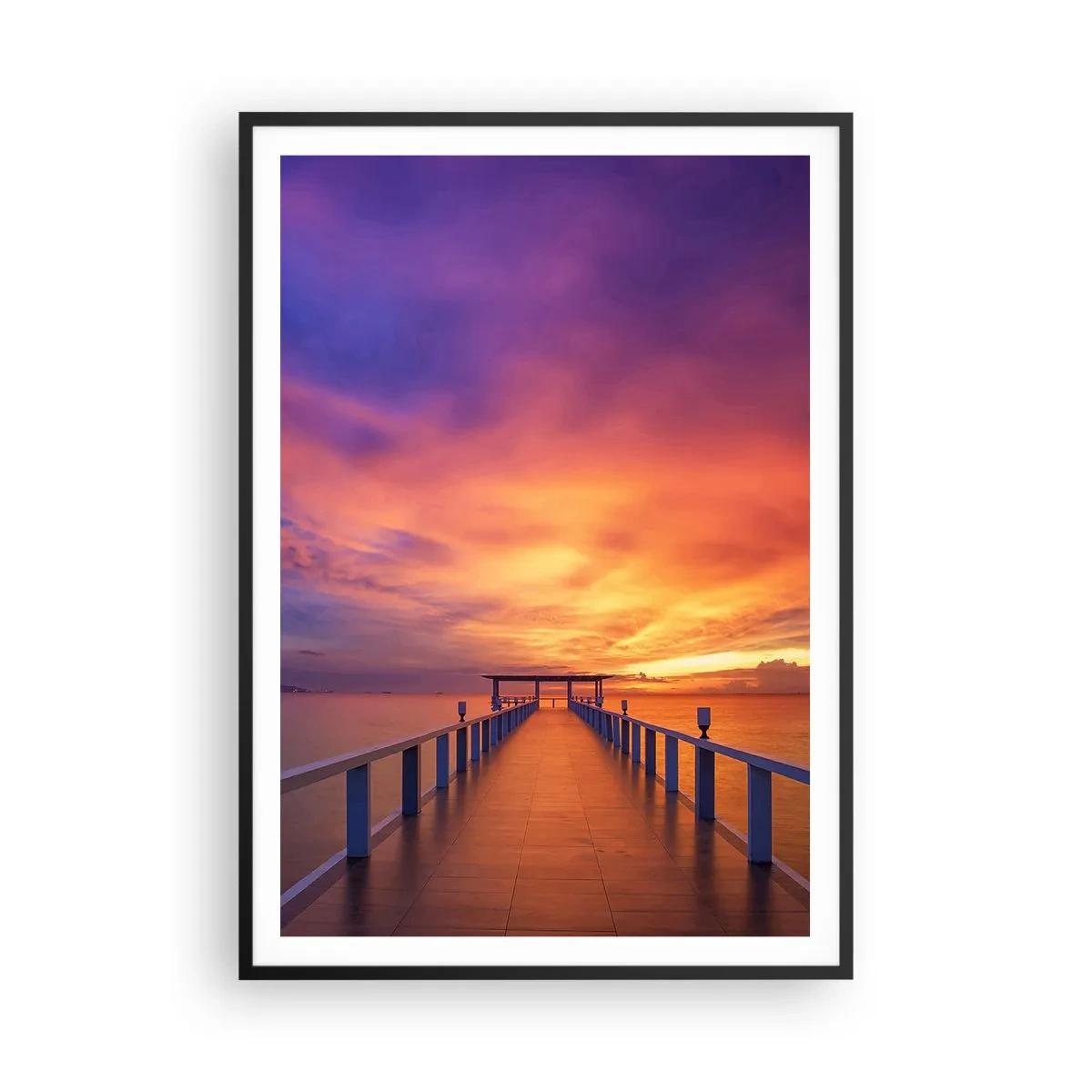 Póster en marco negro - Sin fin - 70x100 cm