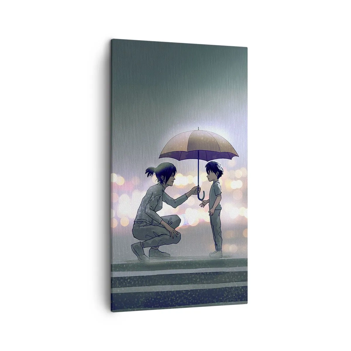 Cuadro sobre lienzo - Impresión de Imagen - Y todo está bien - 45x80 cm