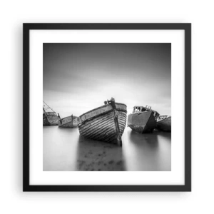 Póster en marco negro - Ahora solo quedan los recuerdos... - 40x40 cm