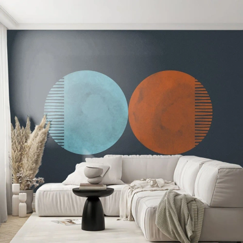 Fotomural Standard Eco - ¿Solo geometría? - Abstracción, Pedazo, Distritos - 350x256 cm