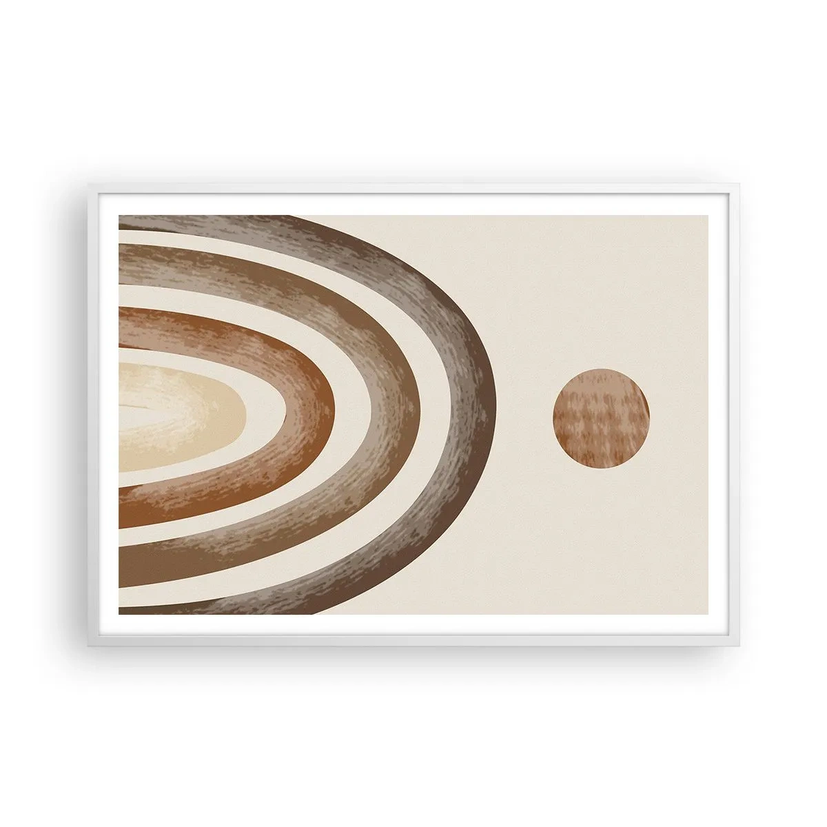 Póster en marco blanco - En otro mundo - 100x70 cm