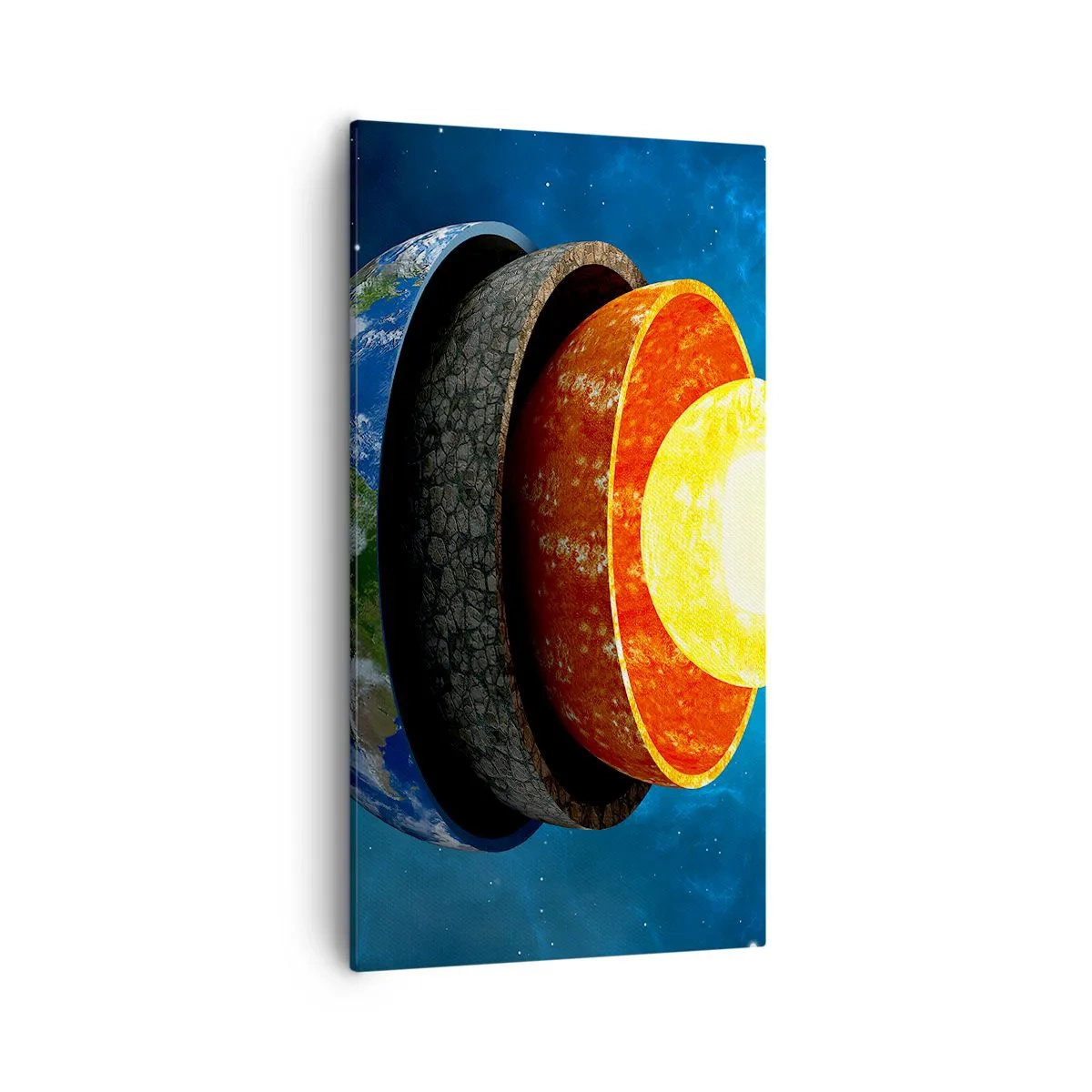 Cuadro sobre lienzo - Impresión de Imagen - Una expedición a las entrañas de la Tierra - 55x100 cm