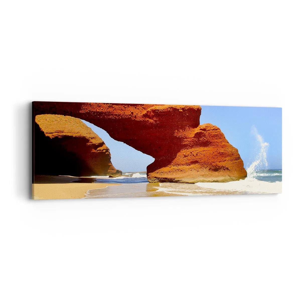Cuadro sobre lienzo - Impresión de Imagen - El agua y el viento a través de miles de años - 90x30 cm