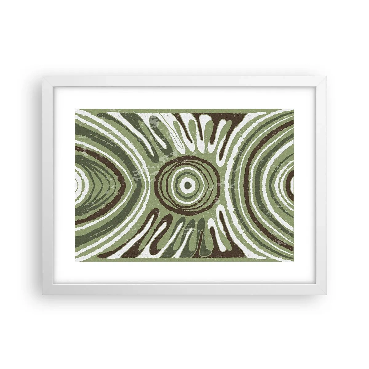 Póster en marco blanco - Explosión de emociones - 40x30 cm