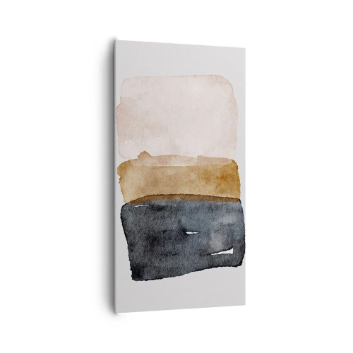 Cuadro sobre lienzo - Impresión de Imagen - Una composición de colores tierra - 65x120 cm