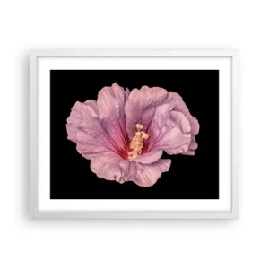 Póster en marco blanco - Directo al corazón - 50x40 cm