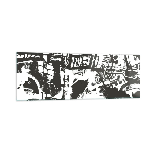 Cuadro sobre vidrio - Impresiones sobre Vidrio - ¿Orden o caos? - 90x30 cm