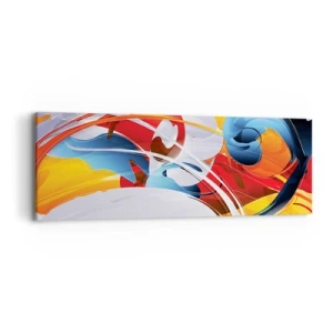 Cuadro sobre lienzo - Impresión de Imagen - Danza de los elementos - 90x30 cm