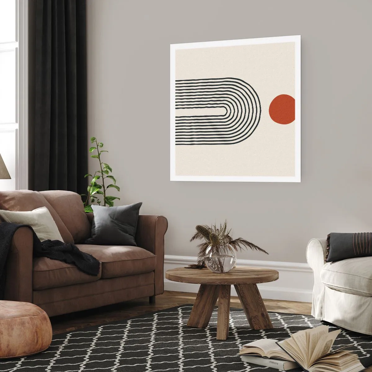 Póster - Magnetismo de formas y colores - 50x50 cm