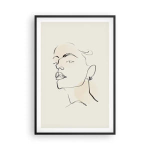 Póster en marco negro - Una mirada orgullosa - 61x91 cm