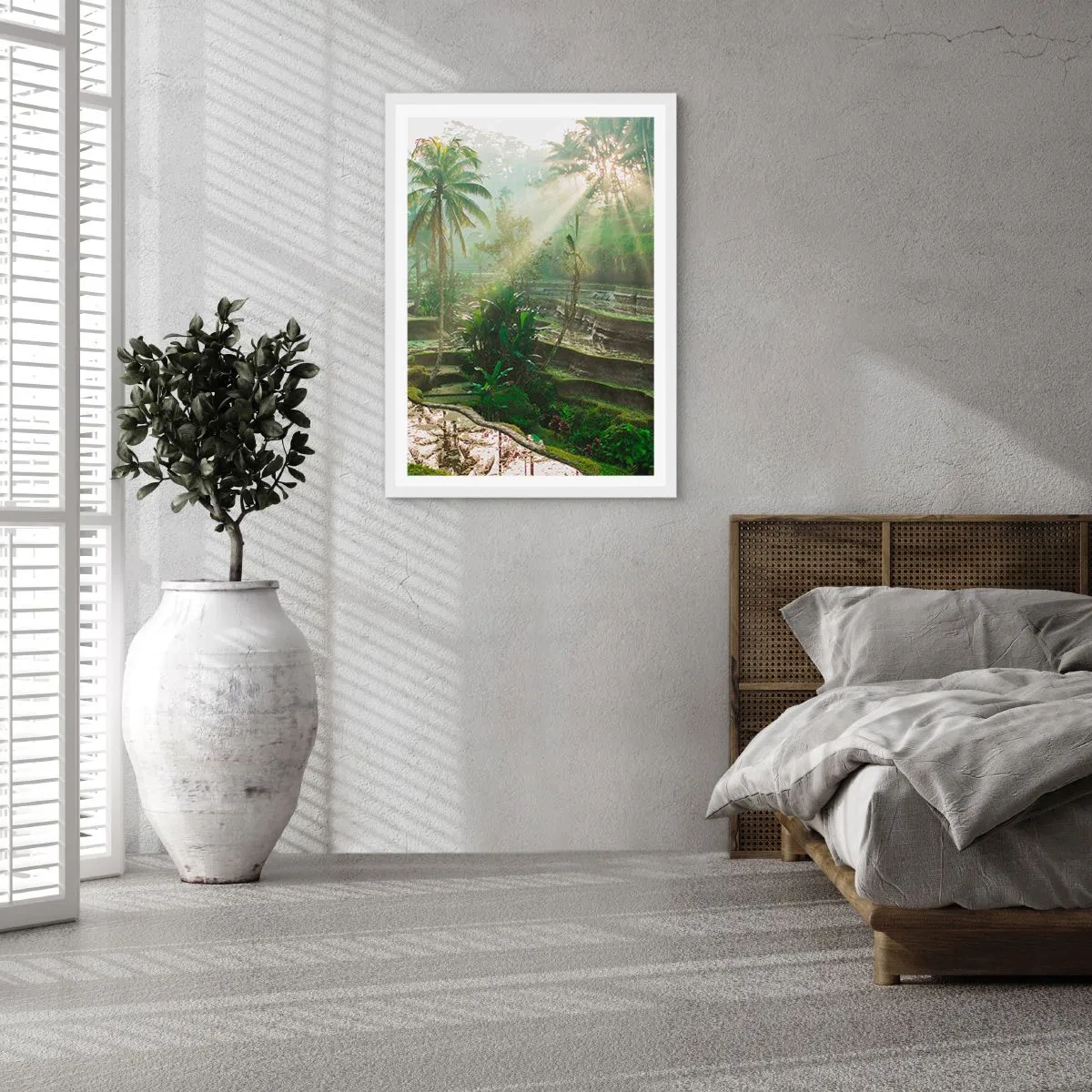 Póster en marco blanco - Crecer bajo el sol - 50x70 cm