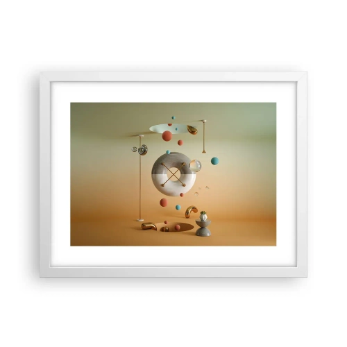 Póster en marco blanco - Todo puede suceder - 40x30 cm