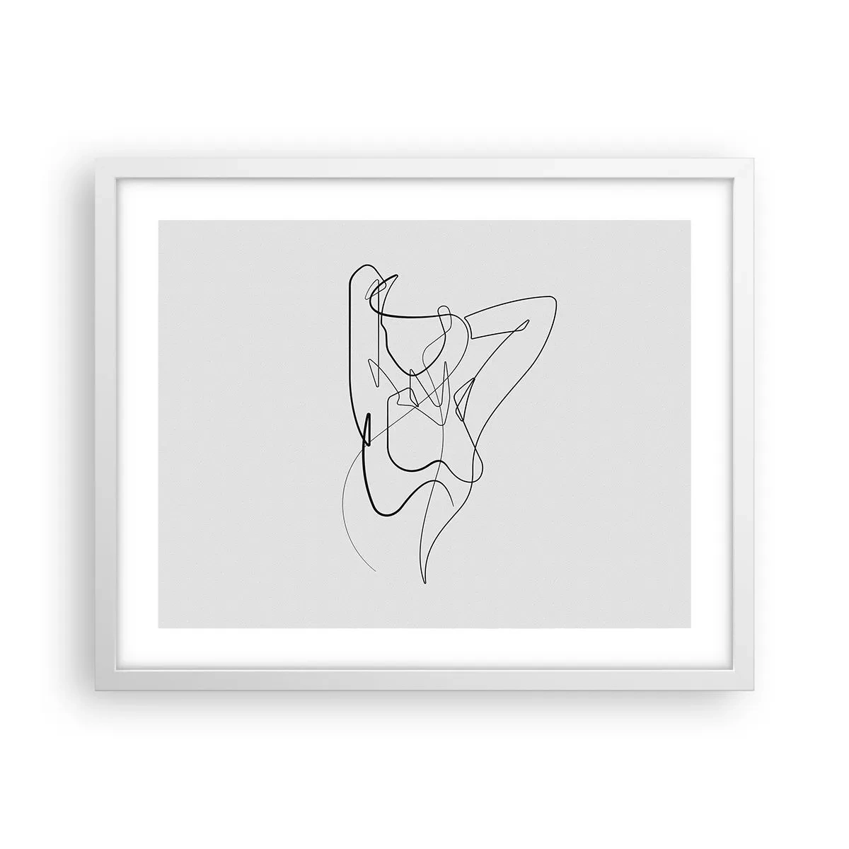 Póster en marco blanco - Realmente, tal y como eres - 50x40 cm