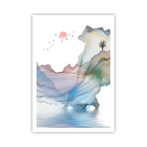 Póster - Hacia las montañas de cristal - 70x100 cm