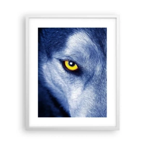 Póster en marco blanco - La mirada hipnótica - 40x50 cm