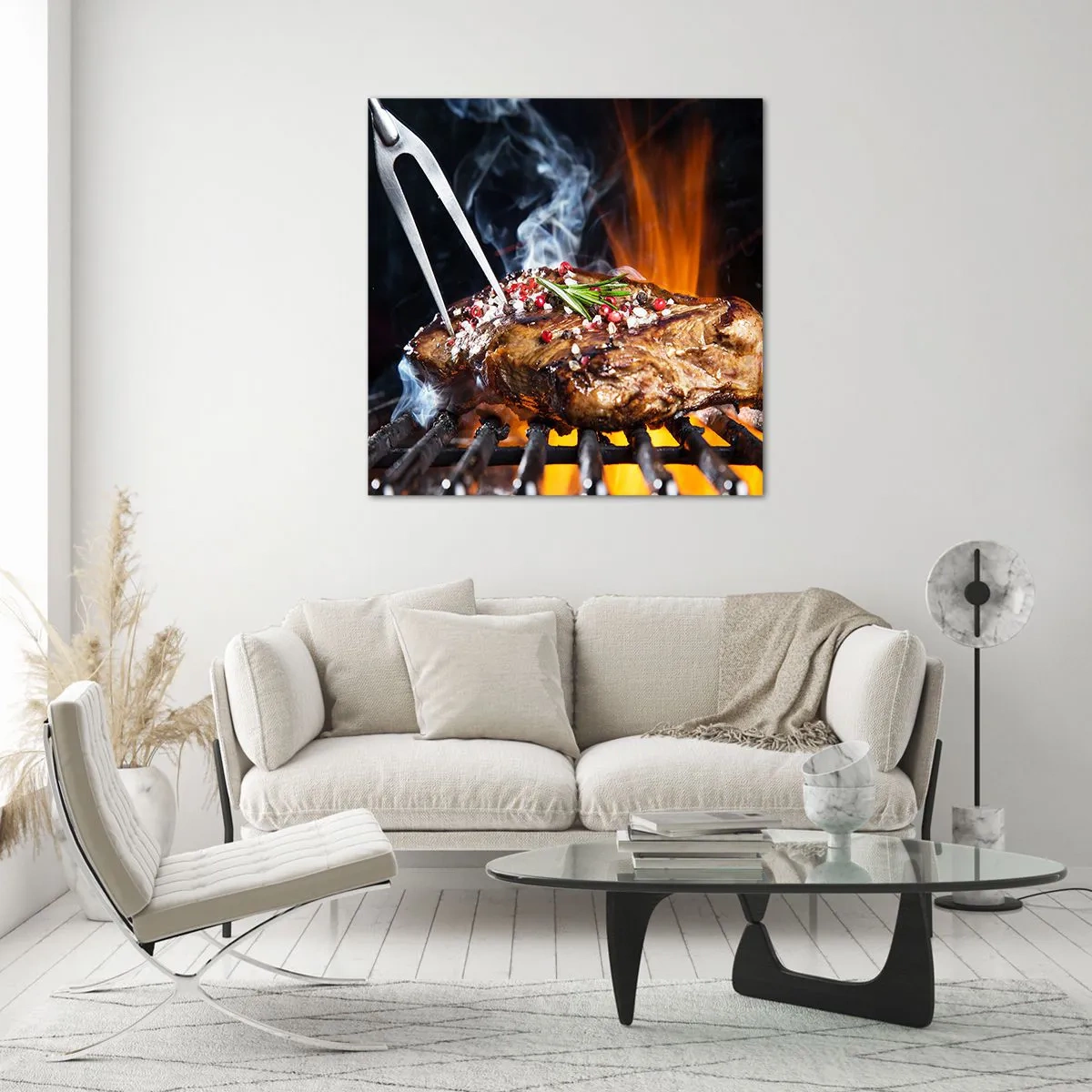 Cuadro sobre vidrio - Impresiones sobre Vidrio - Jugoso y fragante - 70x70 cm