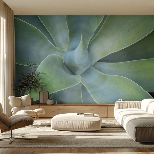Fotomural Standard Eco - El nacimiento del verde - Suculento, Agave, Botánica - 200x140 cm
