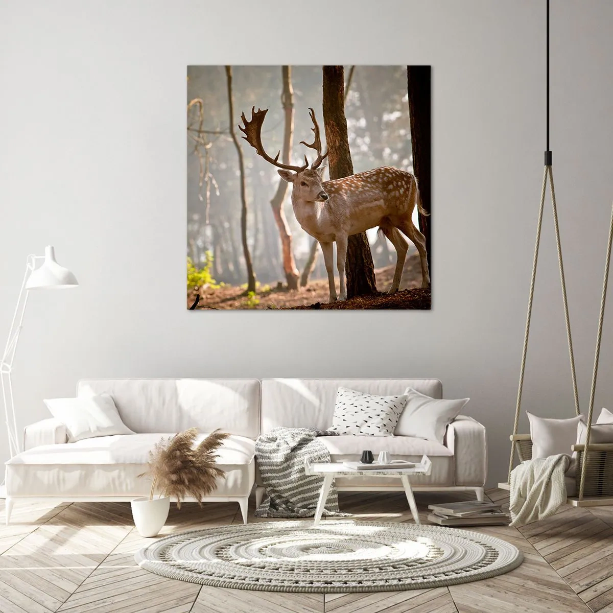 Cuadro sobre lienzo - Impresión de Imagen - La luz de la juventud - 40x40 cm