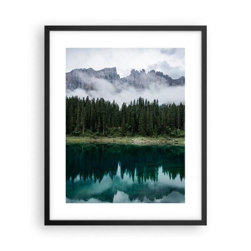 Póster en marco negro - Calla, calla, no despertemos al agua dormida.... - 40x50 cm