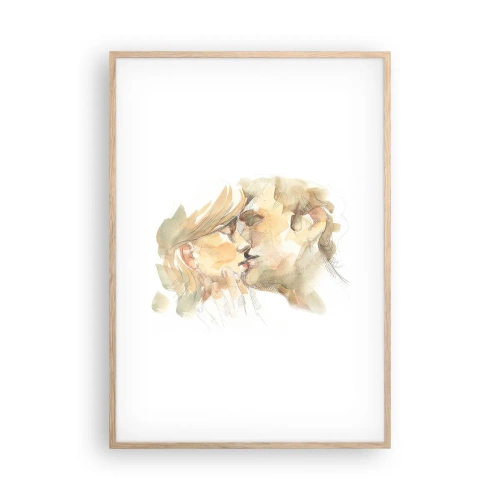 Póster en marco roble claro - ¿La media naranja encontrada? - 70x100 cm