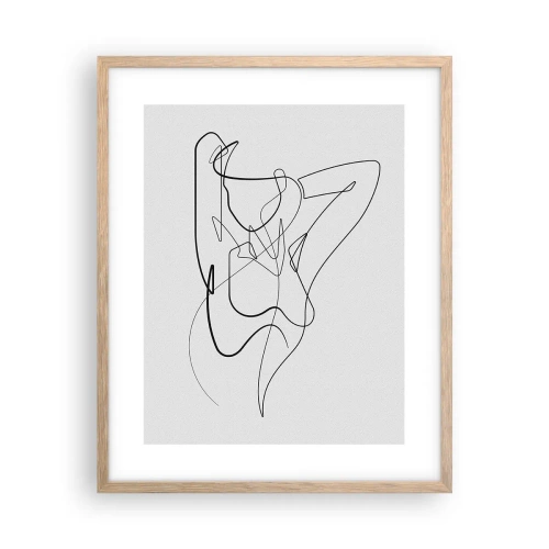 Póster en marco roble claro - Realmente, tal y como eres - 40x50 cm