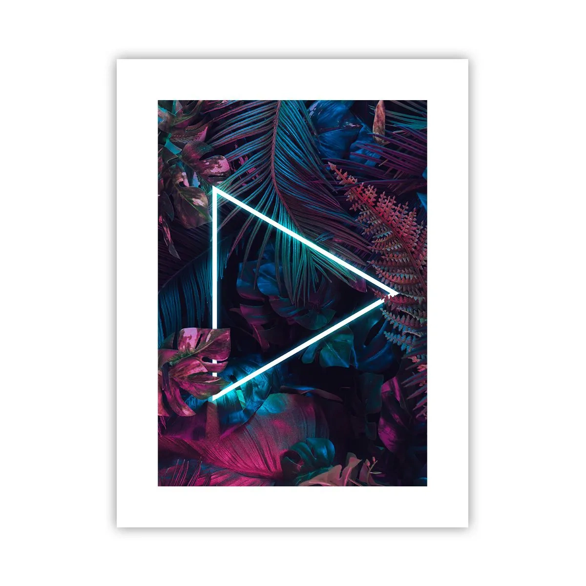 Póster - Jardín fluorescente - 30x40 cm