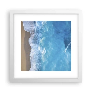 Póster en marco blanco - El poder del azul - 30x30 cm