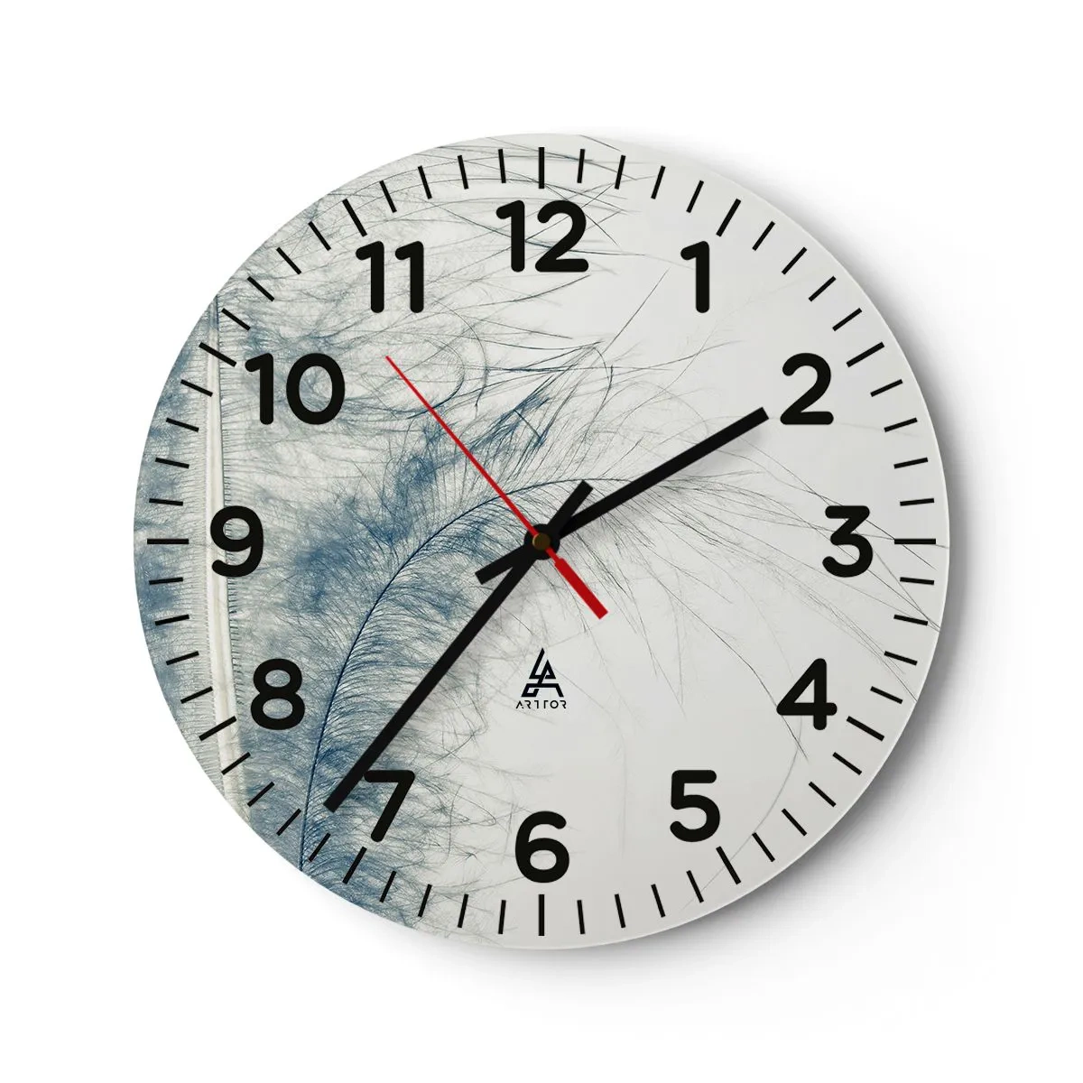 Reloj de pared - Reloj de vidrio - Susurro de la naturaleza - 30x30 cm