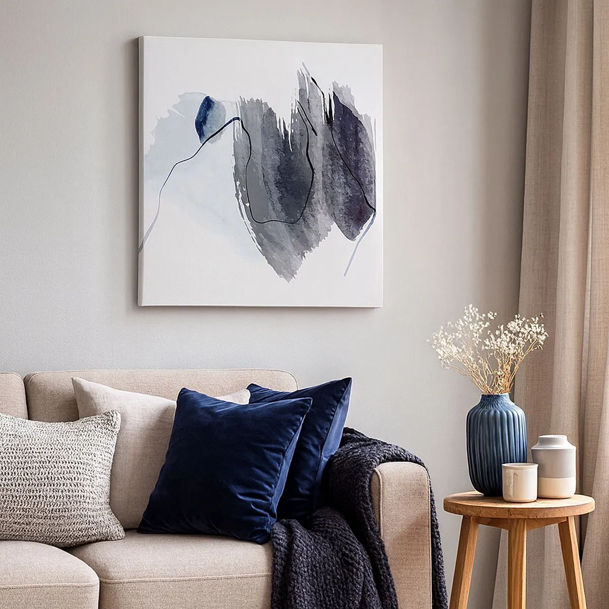 Cuadro sobre lienzo - Impresión de Imagen - Intensidad y movimiento - 30x30 cm