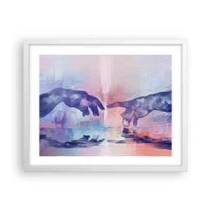 Póster en marco blanco - Chispa divina de vida - 50x40 cm