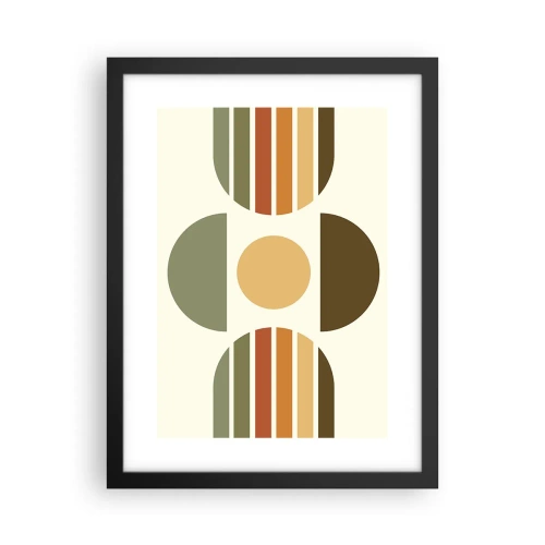 Póster en marco negro - Los tonos de la tierra - 30x40 cm