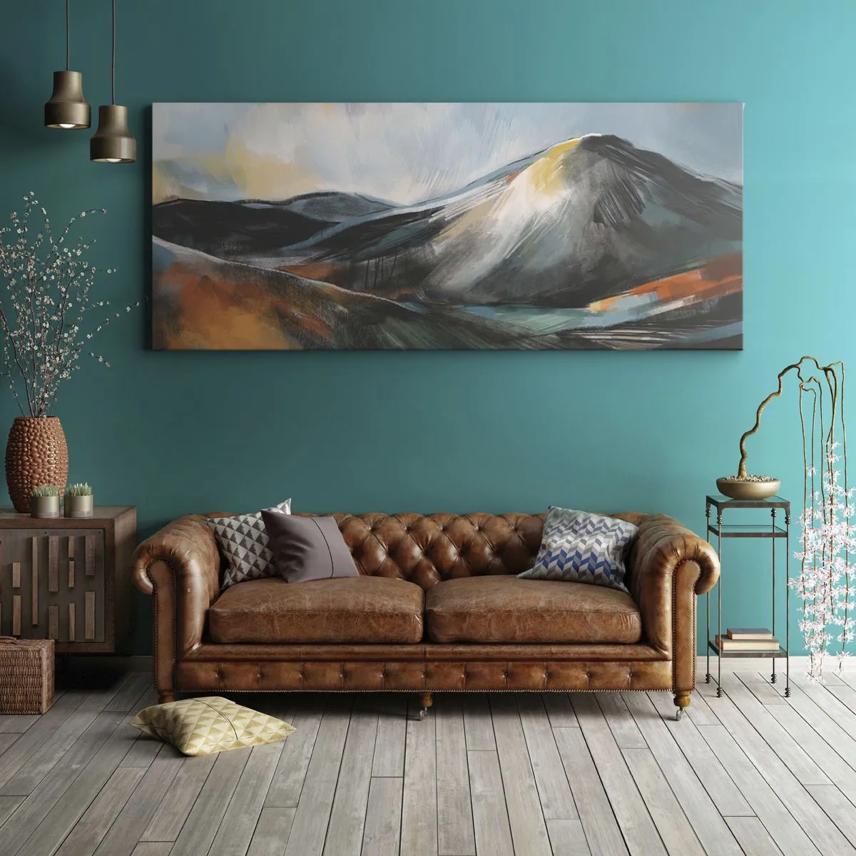 Cuadro sobre lienzo - Impresión de Imagen - Crudo y bello - 100x40 cm