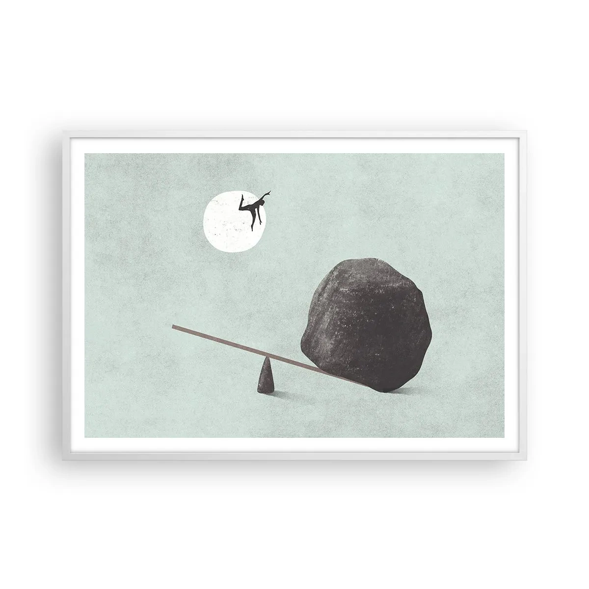 Póster en marco blanco - Un sueño hecho realidad - 100x70 cm