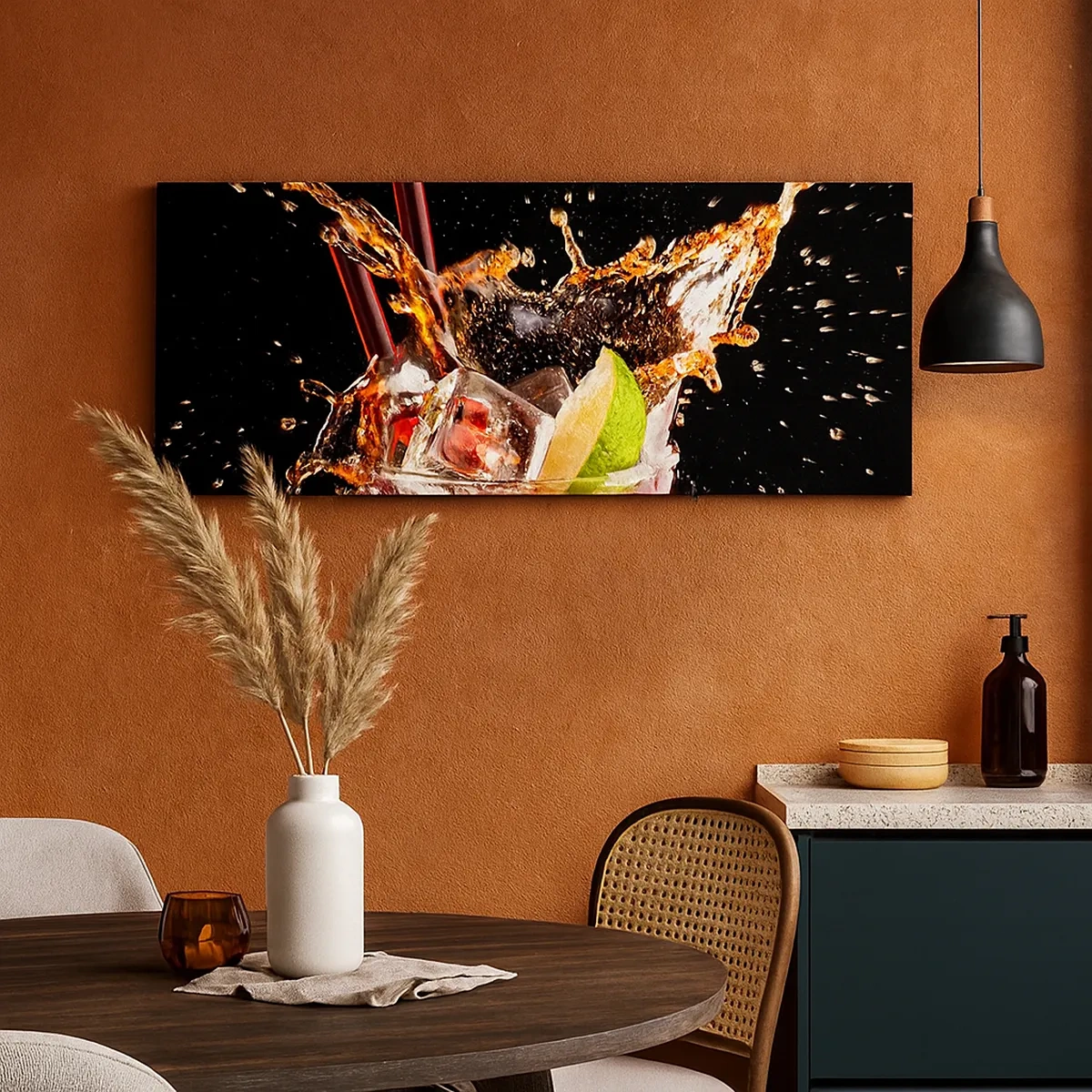 Cuadro sobre lienzo - Impresión de Imagen - Alegría y energía colorida - 30x30 cm