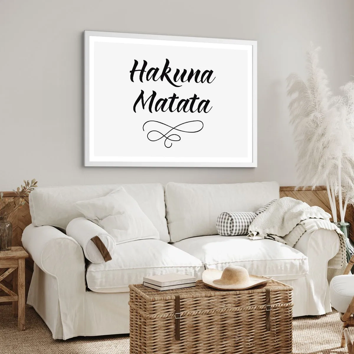 Póster en marco blanco - El mejor consejo - 70x50 cm
