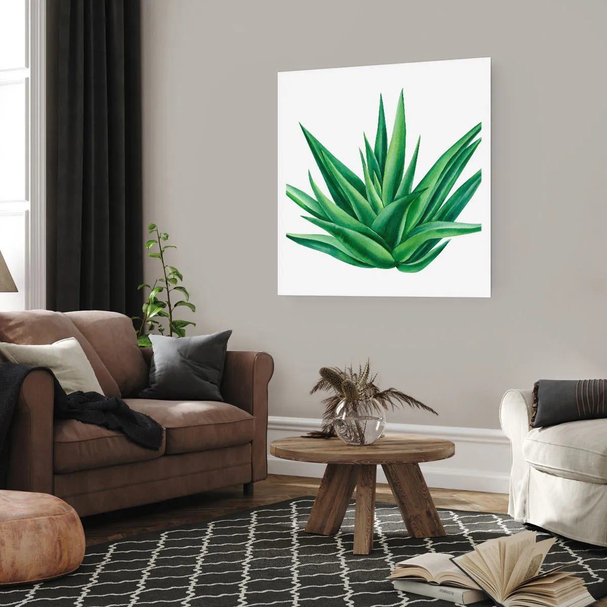 Póster - Verde - fuerza - vida - 30x30 cm