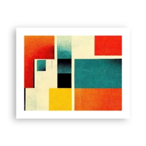 Póster - Abstracción geométrica - buena energía - 50x40 cm