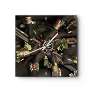 Reloj de pared - Reloj de vidrio - Estamos juntos - 40x40 cm