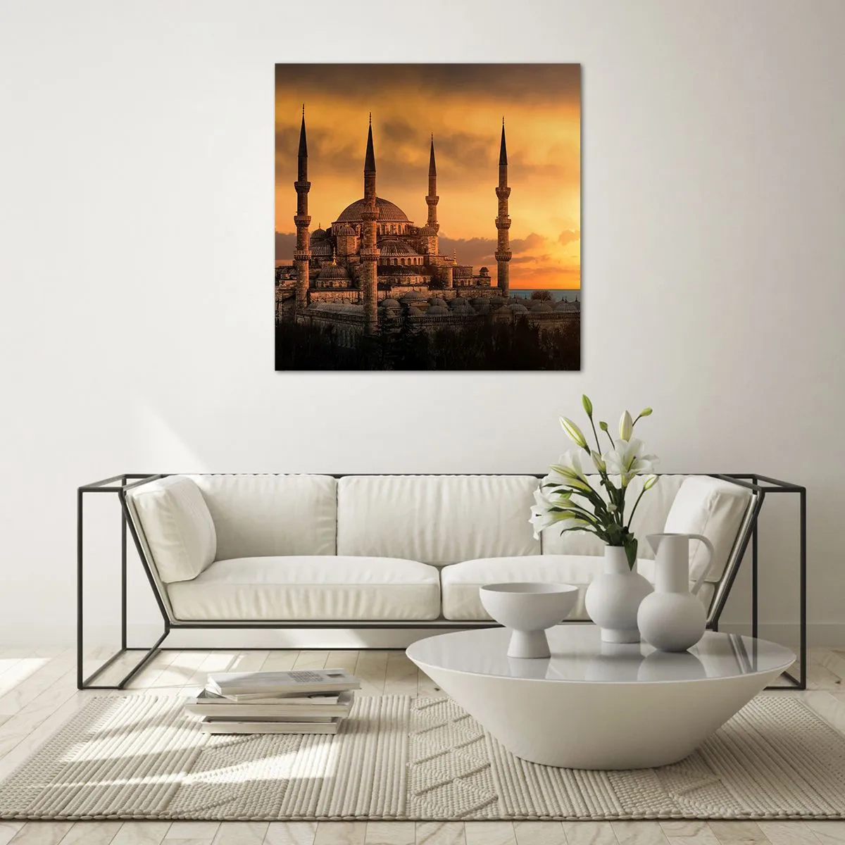 Cuadro sobre vidrio - Impresiones sobre Vidrio - Dios es grande - 50x50 cm