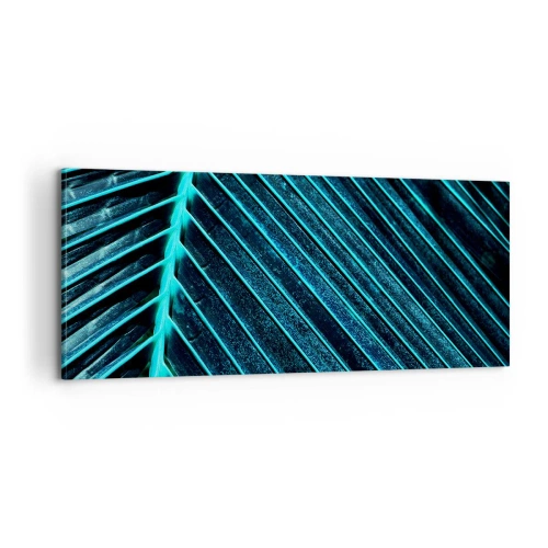 Cuadro sobre lienzo - Impresión de Imagen - La textura del verde - 100x40 cm