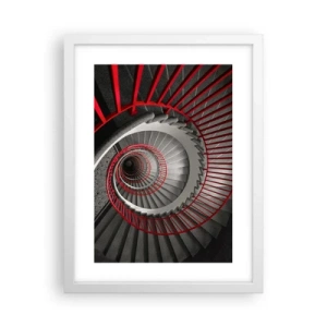 Póster en marco blanco - Juegos arquitectónicos - 30x40 cm